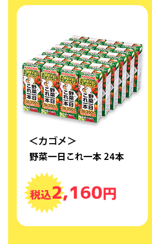 ＜カゴメ＞　野菜一日これ一本　24本　税込2,160円