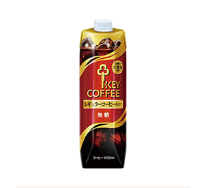キーコーヒー 天然水アイスコーヒー 無糖 １０００ｍｌ ６本